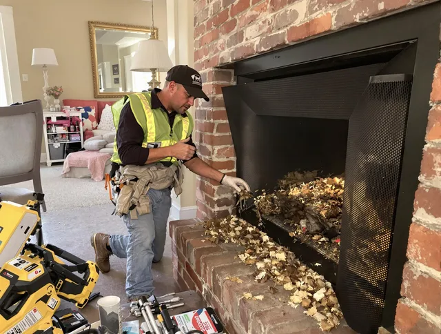 Safe screening installation by Mansfield Chimney Sweep in Mansfield, CT