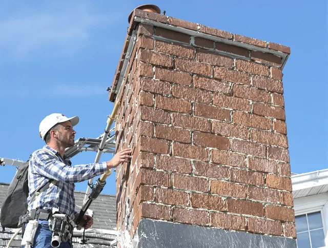 Brickwork for a chimney rebuild by Mansfield Chimney Sweep in Mansfield, CT