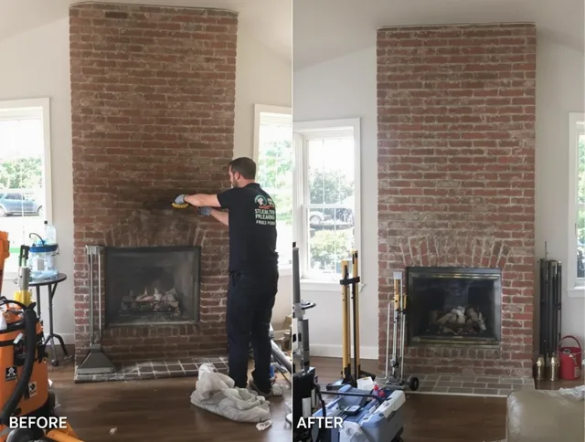 Finished chimney sweeping service by Mansfield Chimney Sweep in Mansfield, CT