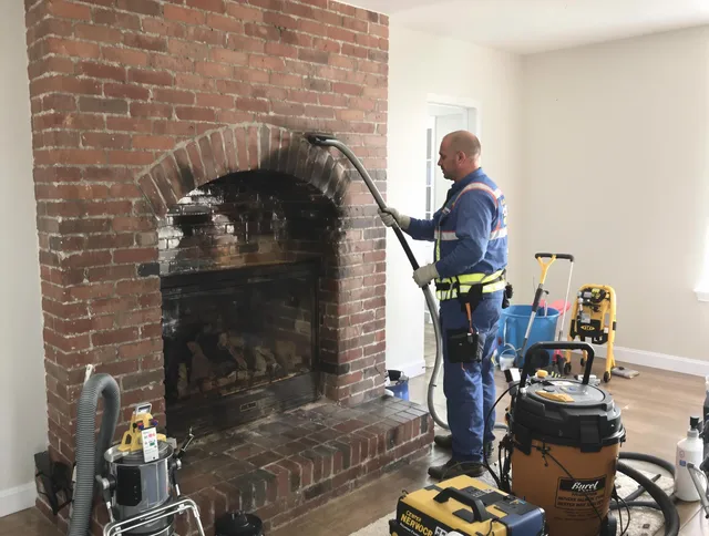 Mansfield Chimney Sweep expert performing detailed chimney sweep in Mansfield, CT