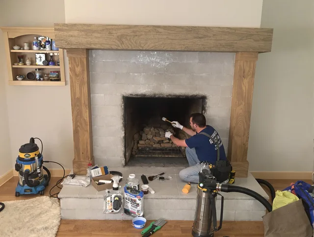 Detailed creosote removal process by Mansfield Chimney Sweep in Mansfield, CT