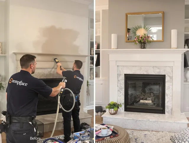 Professional soot removal by Mansfield Chimney Sweep team in Mansfield, CT